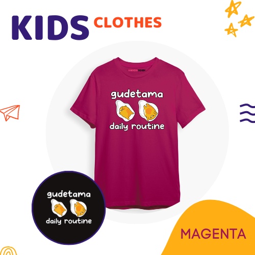 Kiarashafa - Baju Anak / Kaos Anak Motif Gudetama