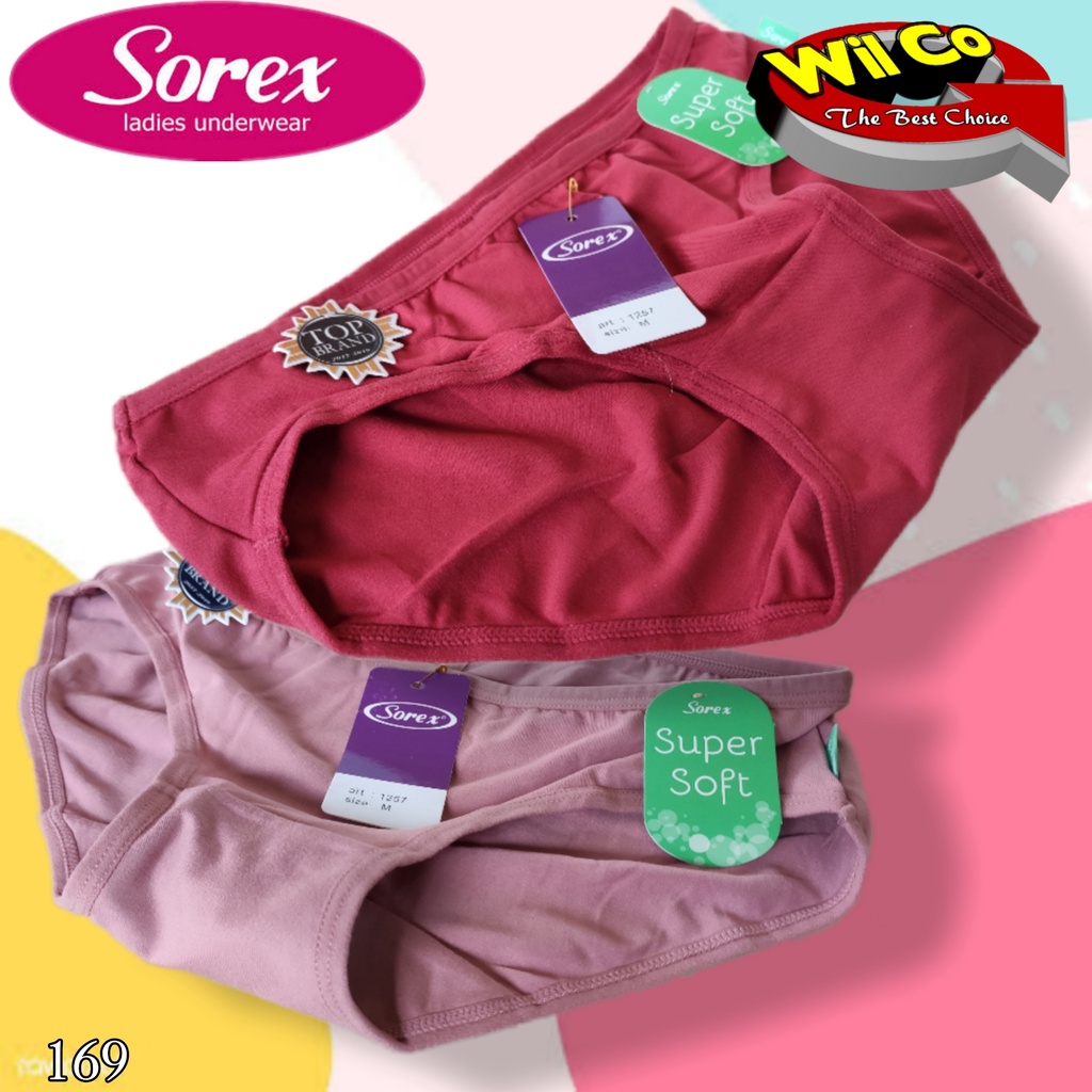 K169 - (Harga Per 1 Potong) CELANA DALAM WANITA PAKAIAN WANITA PAKAIAN DALAM SOREX SIZE M - XXL MULTYCOLLOR