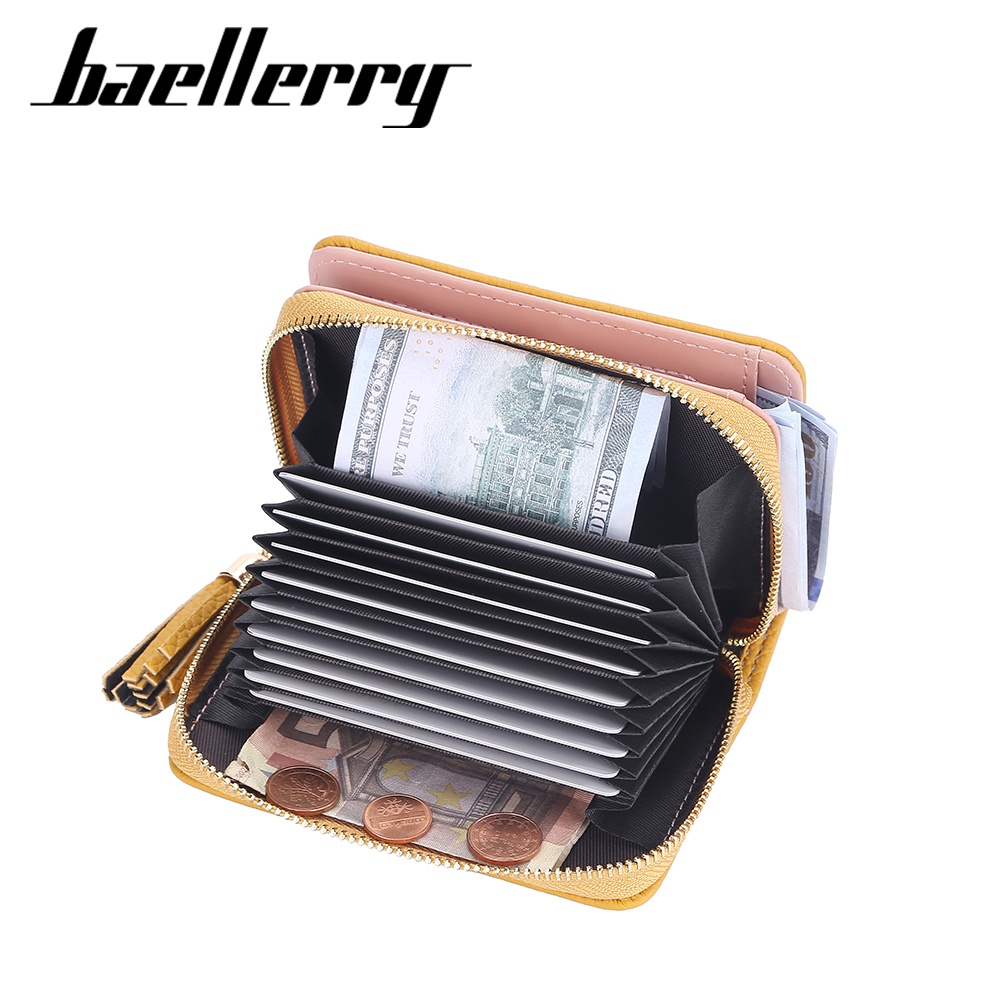 BAELLERRY N1858 Dompet Wanita Kecil Dompet Lipat Bahan Kulit PU Leather Premium WATCHKITE WKOS