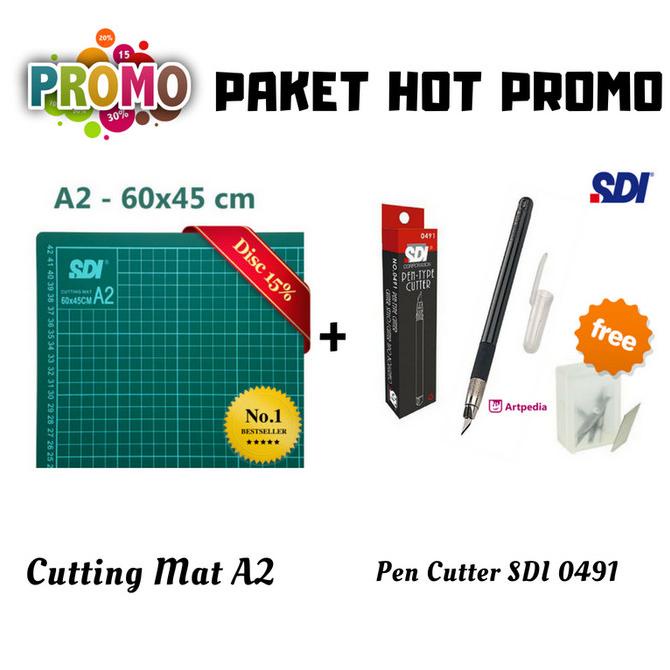 

Terlaris Paket Cutting Mat A2 + Pen Cutter Termurah