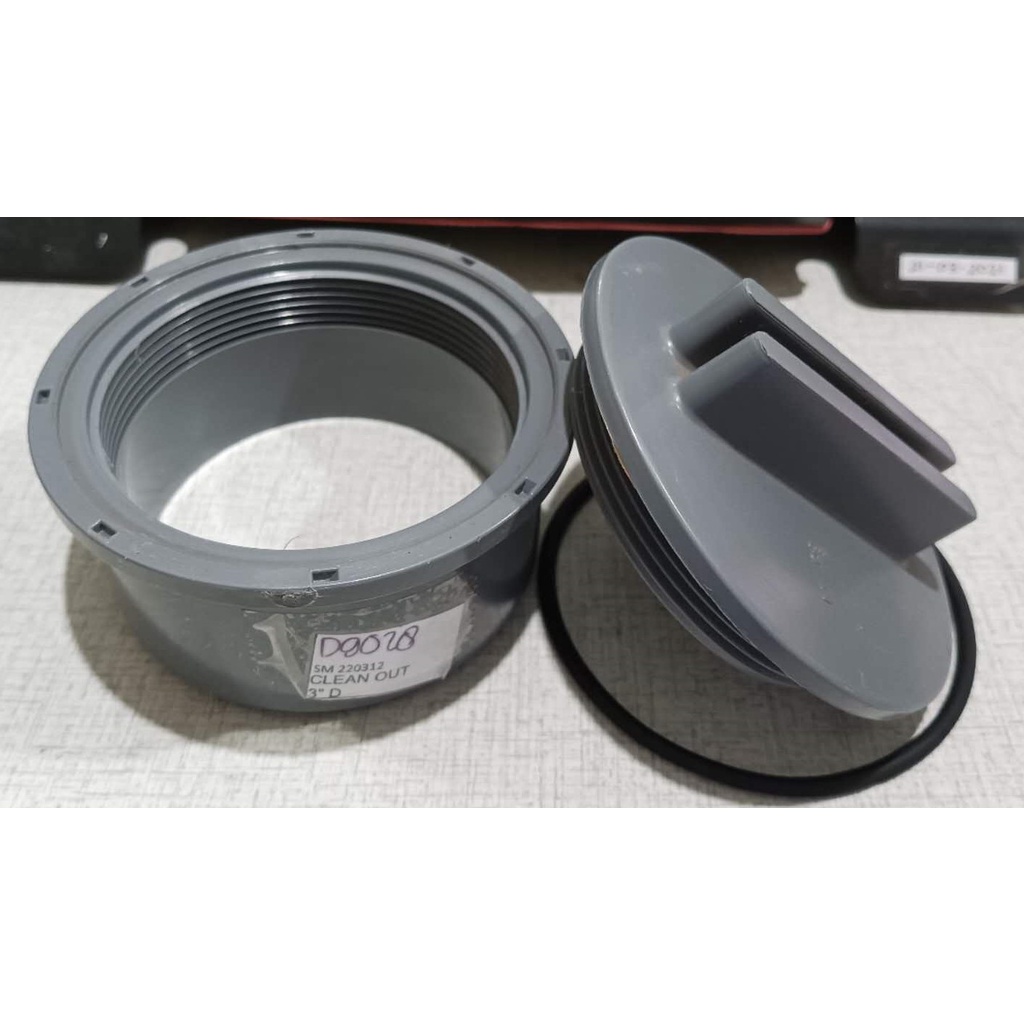 CLEAN OUT PVC 4 INCH TUTUP SEPTICKTANK FITTING PIPA D9027