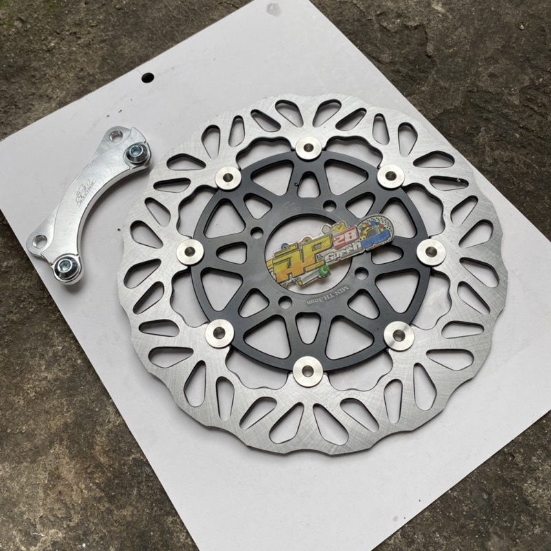 DISC CAKRAM DEPAN MATIC YAMAHA MIO SMILE MIO SPORTY SOUL CARBU FINO CARBU XEON CARBU UKURAN 260 MM BY PRO 1 / PIRINGAN LEBAR 260 MM BY PRO 1 MATIC MIO FINO SOUL XEON BAHAN FULL CNC