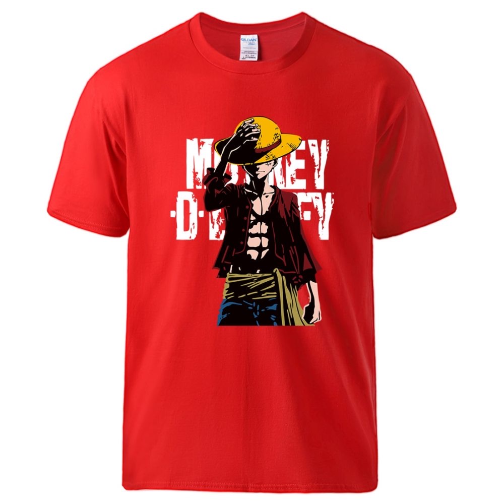 Kaos Lengan Pendek Luffy The Monkey Master ANIME II Kaos Distro II Kaos Katun Combed M-XL ( Pria &amp; Wanita )