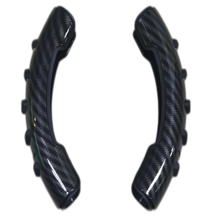 4D Cover Sarung Pelindung Stir Mobil Hitam Carbon Anti Slip