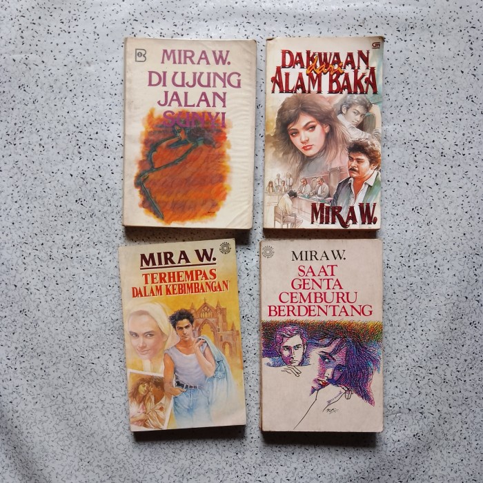 Buku Paket 4 Novel Karya Mira W,Di Ujung Jalan Sunyi...lihat Deskripsi