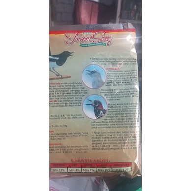 Tweet Song - Pakan burung berkicau Topfood 450 gr anti stress