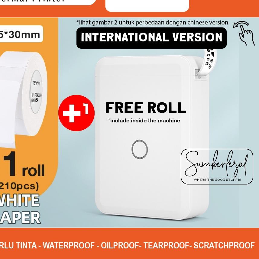 

Kirim Langsung [ Free label ] Niimbot D110 Mini Portable Wireless Bluetooth Label Thermal Printer,,,