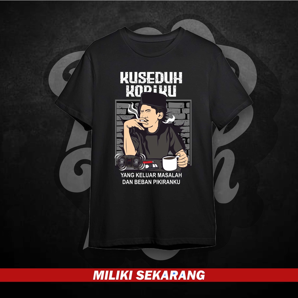 Kaos Santri Seduh Kopi Kaos Kopi
