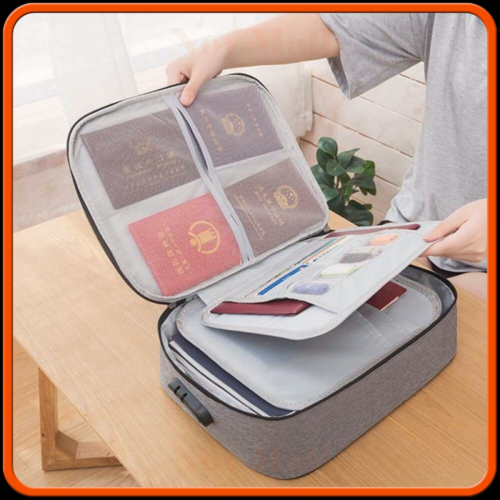 Tas Travel Organizer Three Layer Password Lock -ST620