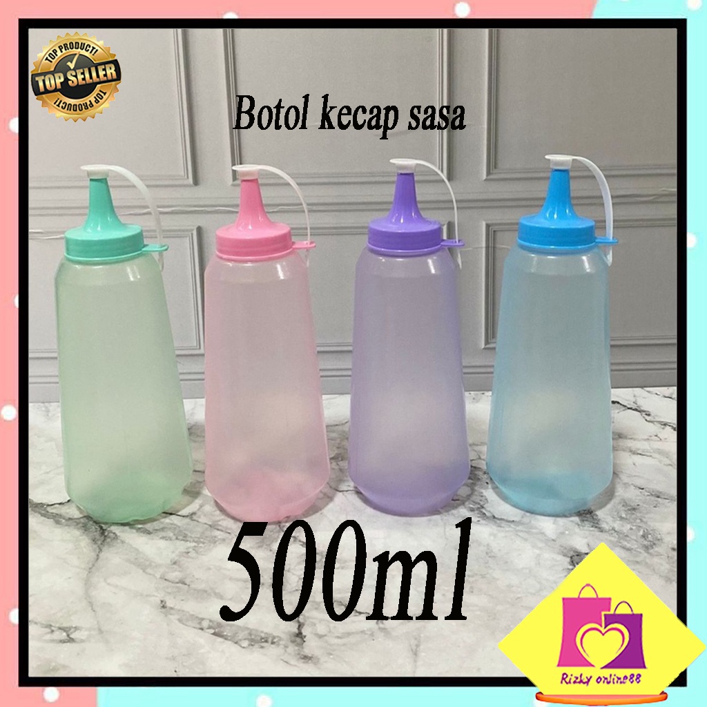 Rizkyonline88 Botol kecap sasa ukuran 500ml BKS205