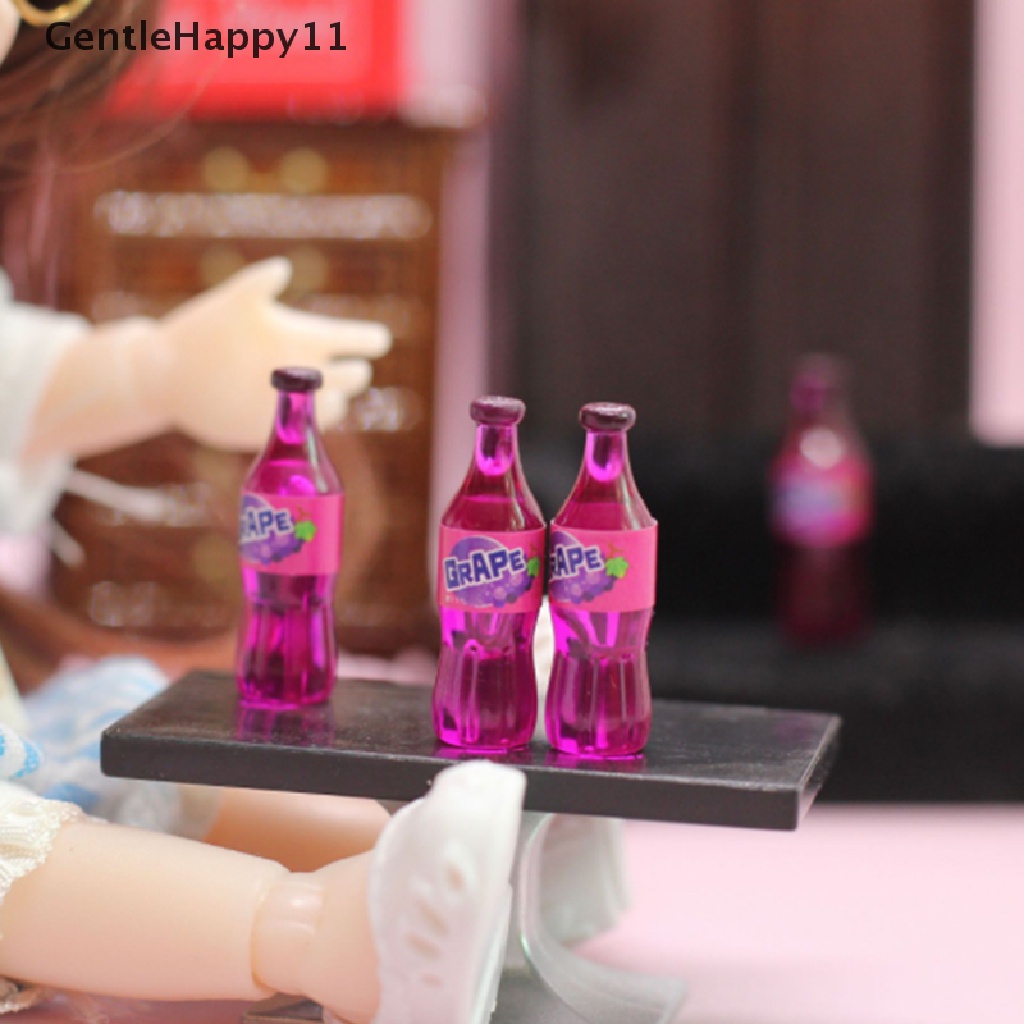 GentleHappy 1Set Doll House Home Decoration Decoration Mini Drink Soda Set Scene  Model id