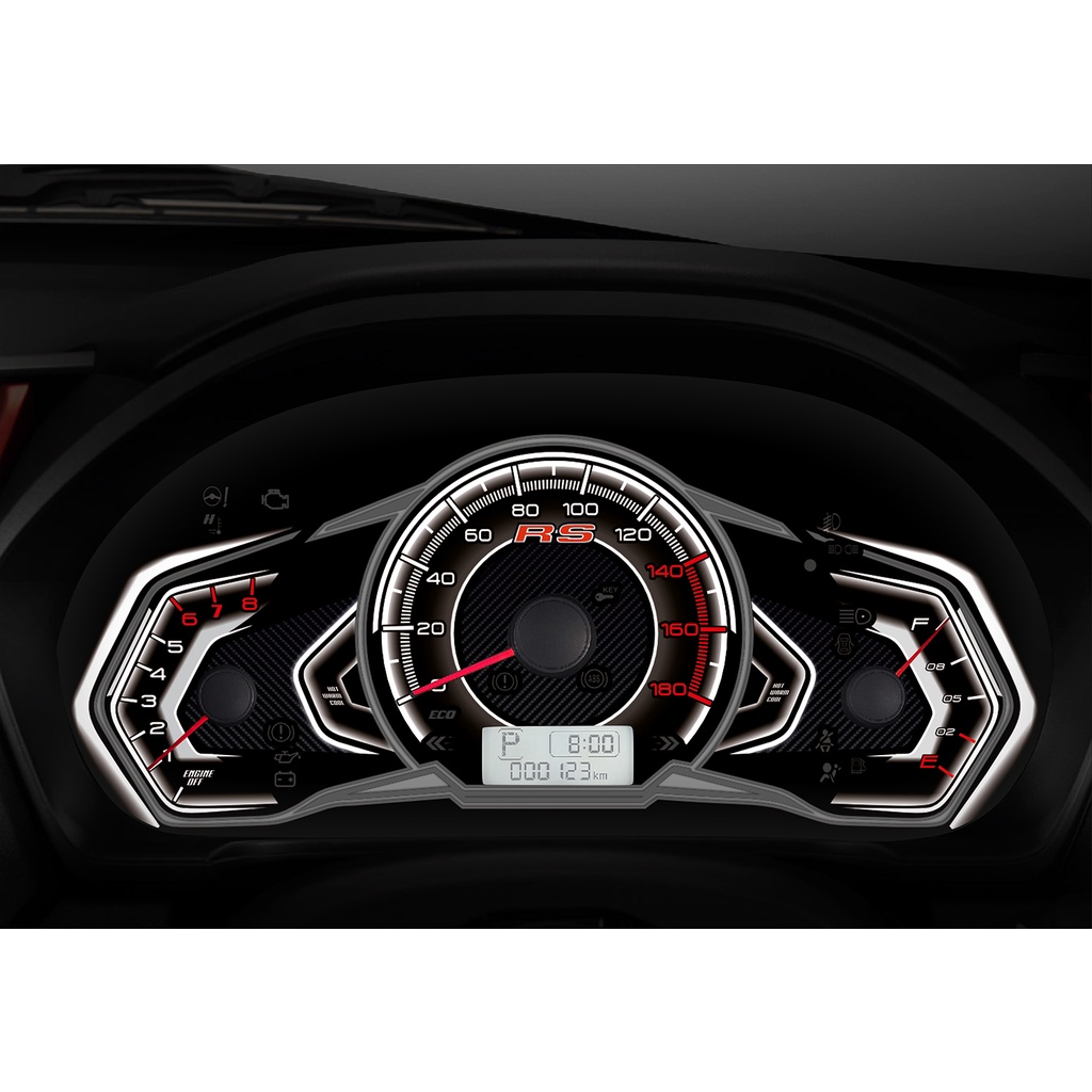 Custom Speedometer Brio/Mobilio Racing White
