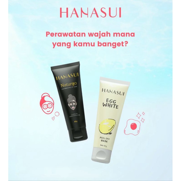 HANASUI EGG WHITE PEEL OFF MASK || HANASUI NATURGO PEEL OFF MASK