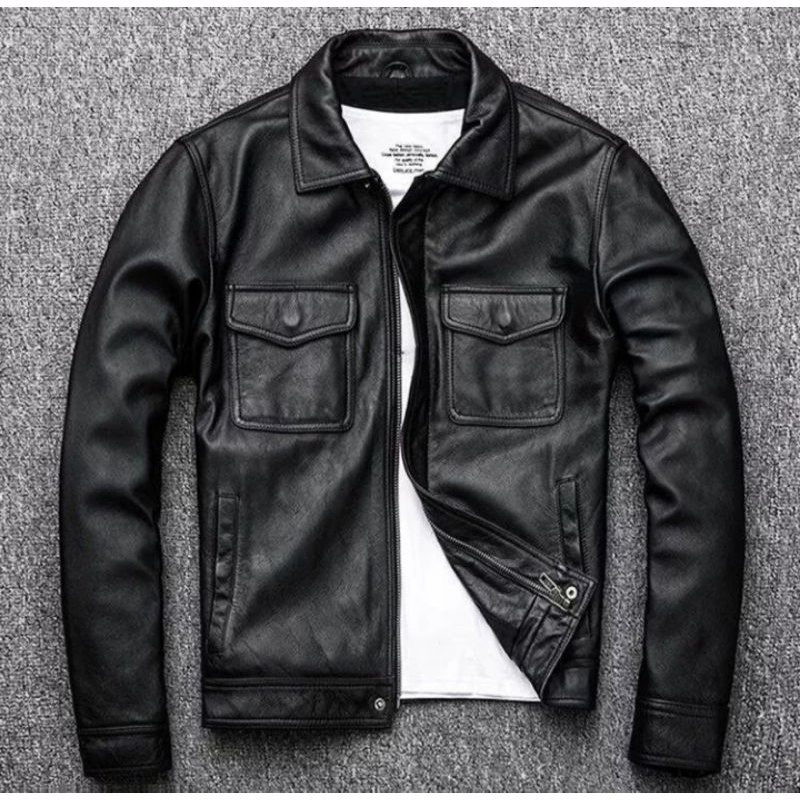 jaket Kulit Domba Model Levis Terbaru Trendy Casual Sporty.
