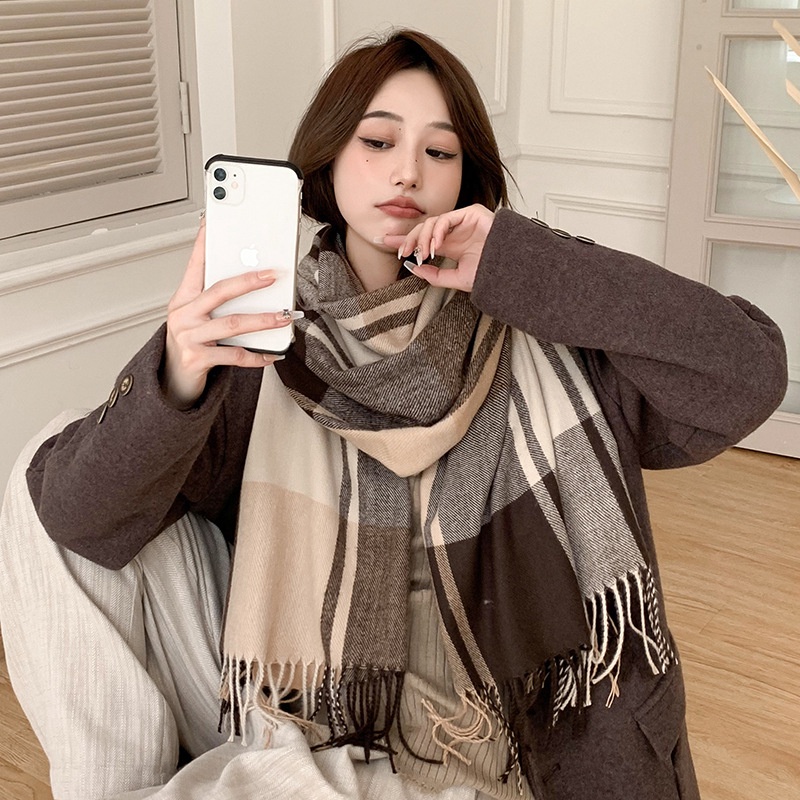 Syal Musim Dingin Spring Autumn Winter Korean Style Cashmere Immitation SC06