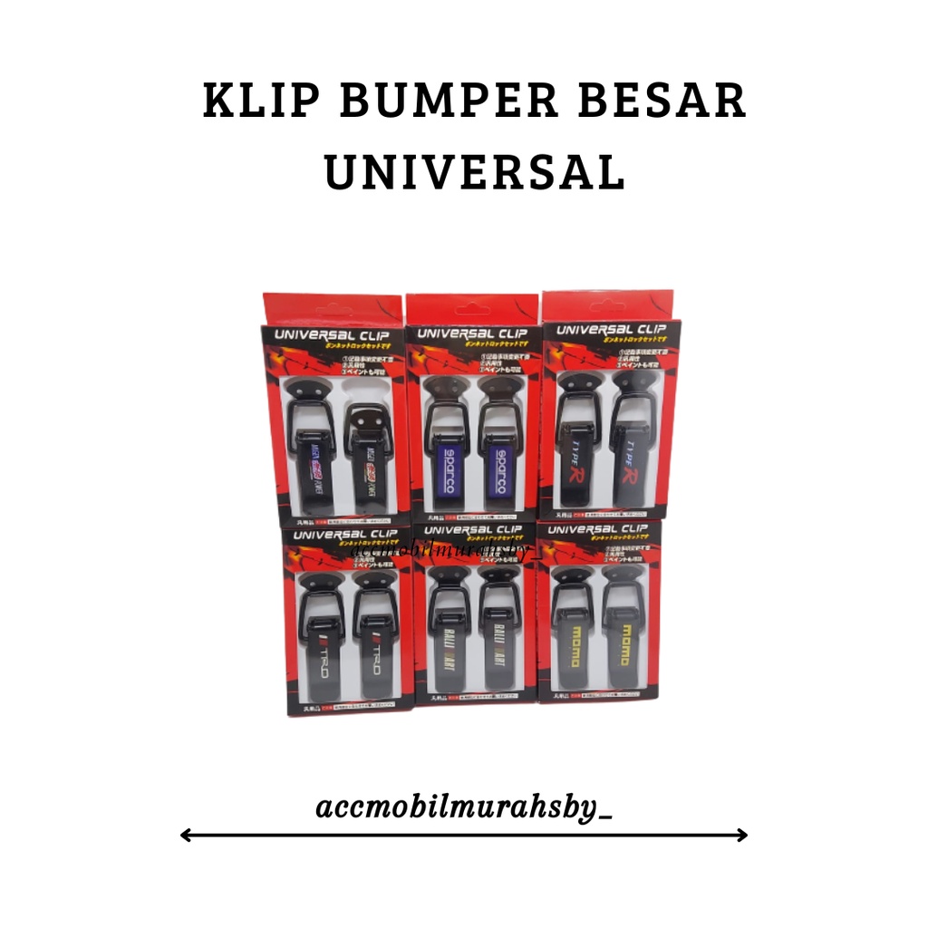 Universal Klip Large Clip Bumper Quick Release Klip Bemper Mobil Besar