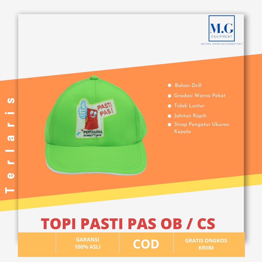 Topi spbu pertamina Agen Gas LPG 3 kg SPBE Elpiji