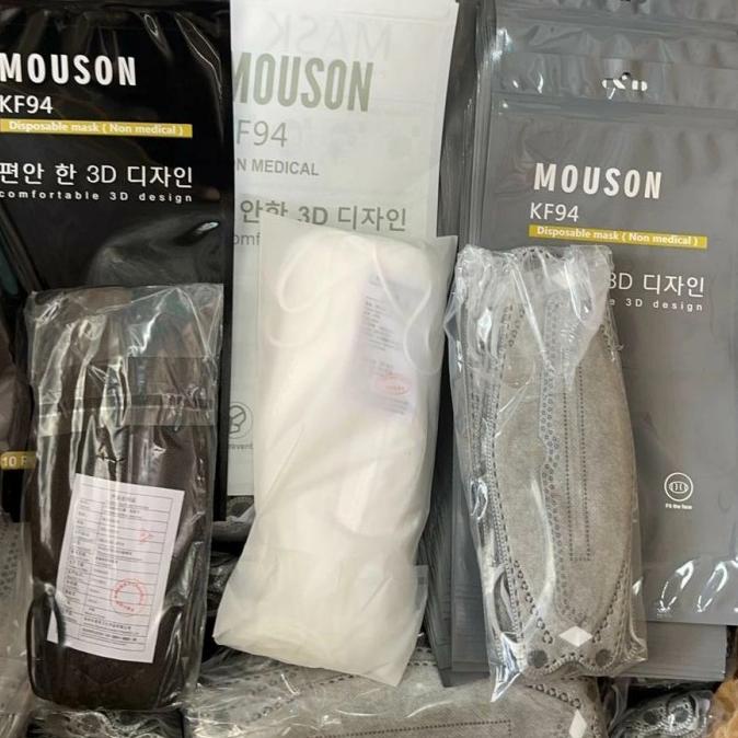 masker kf94 mouson 10pcs / kf94 mouson abu / masker mouson t-submasker Murah