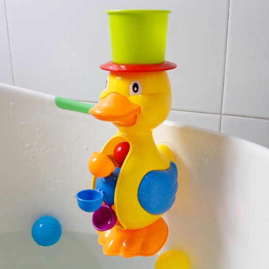 Dolphin &amp; duck Water Wheel Bath Shower Wheel Toy Unik