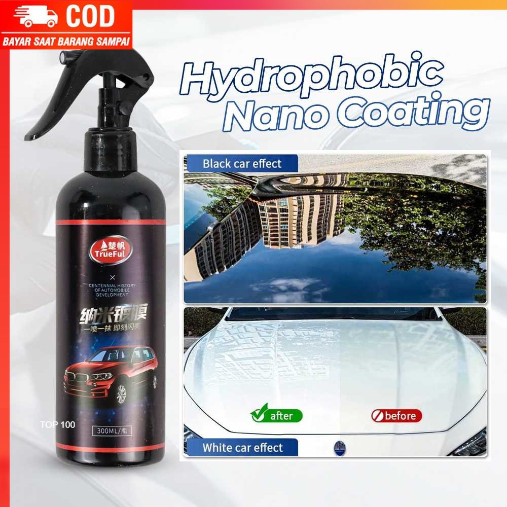 ( 100% BARANG ORI ) TrueFul Cairan Anti Air Kaca Mobil Hydrophobic Nano Coating 300ml - TF-6