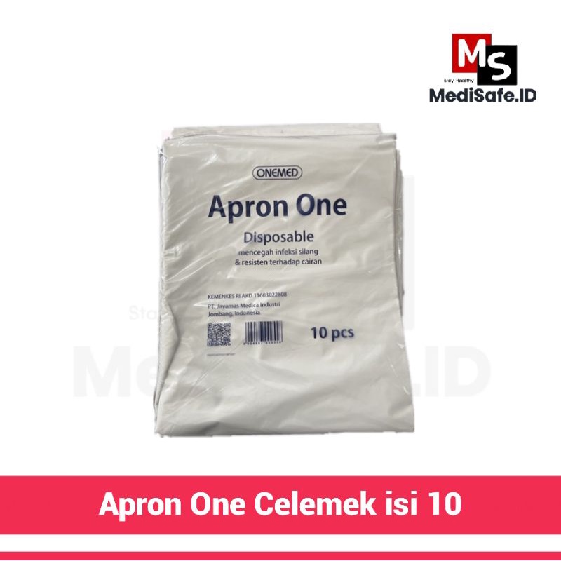 Apron One Plastik Medis Celemek OneMed isi 10 / Box