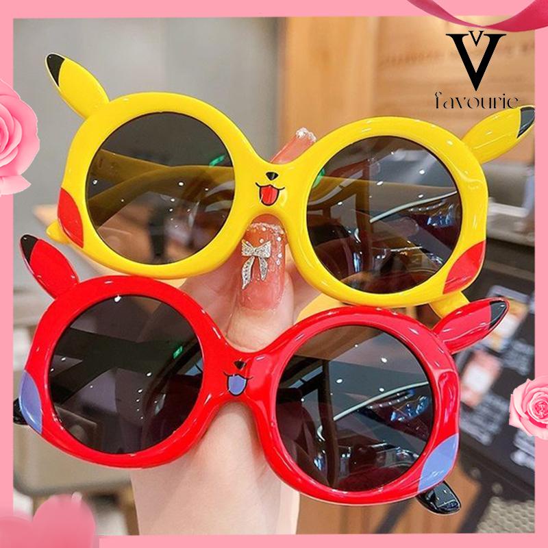 CODKacamata Kartun Pikachu Kacamata Perlindungan UV Polarized Sunshade Anak-anak-FA