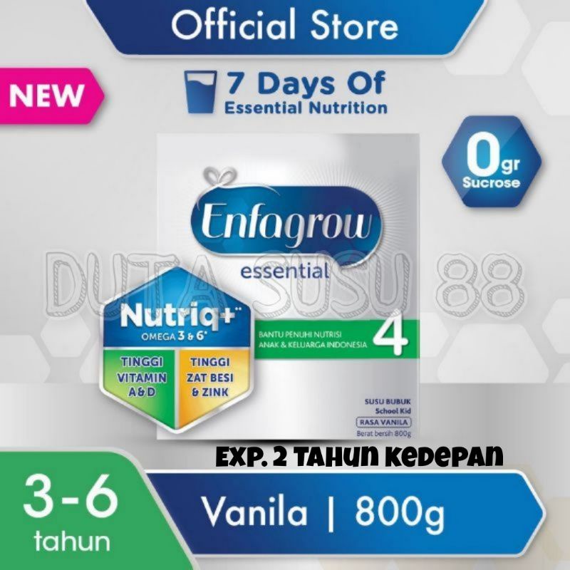 Enfagrow Essential 4 Vanila 800g Susu Formula