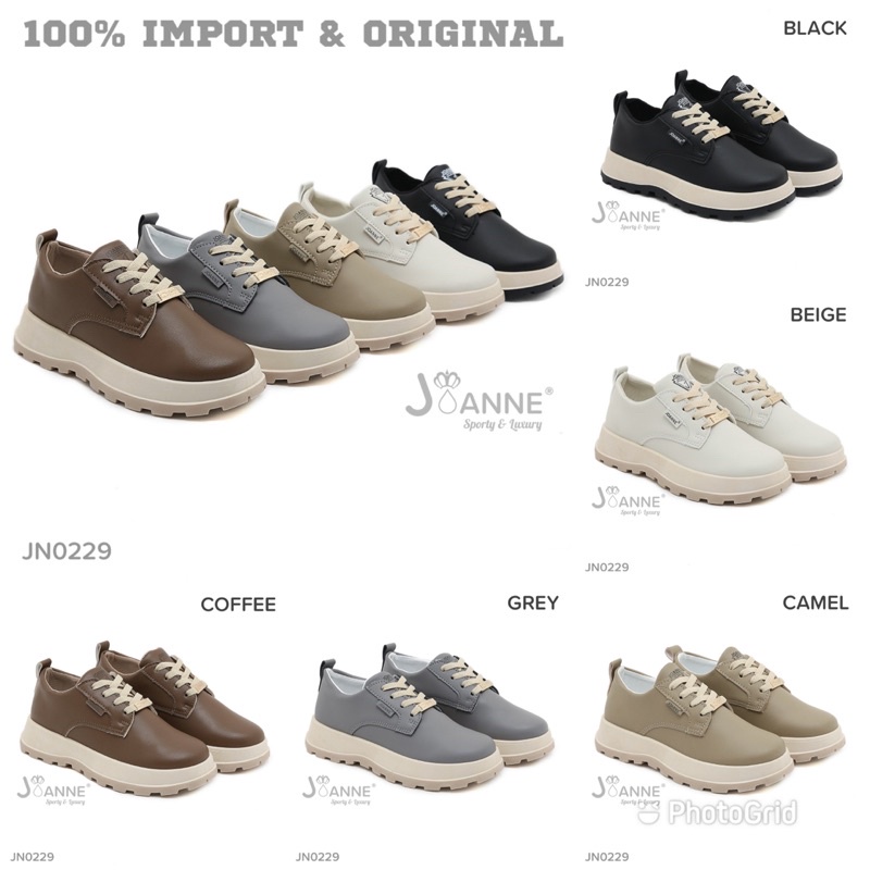 [ORIGINAL] JOANNE Leather Sneakers Shoes Sepatu Wanita #JN0229