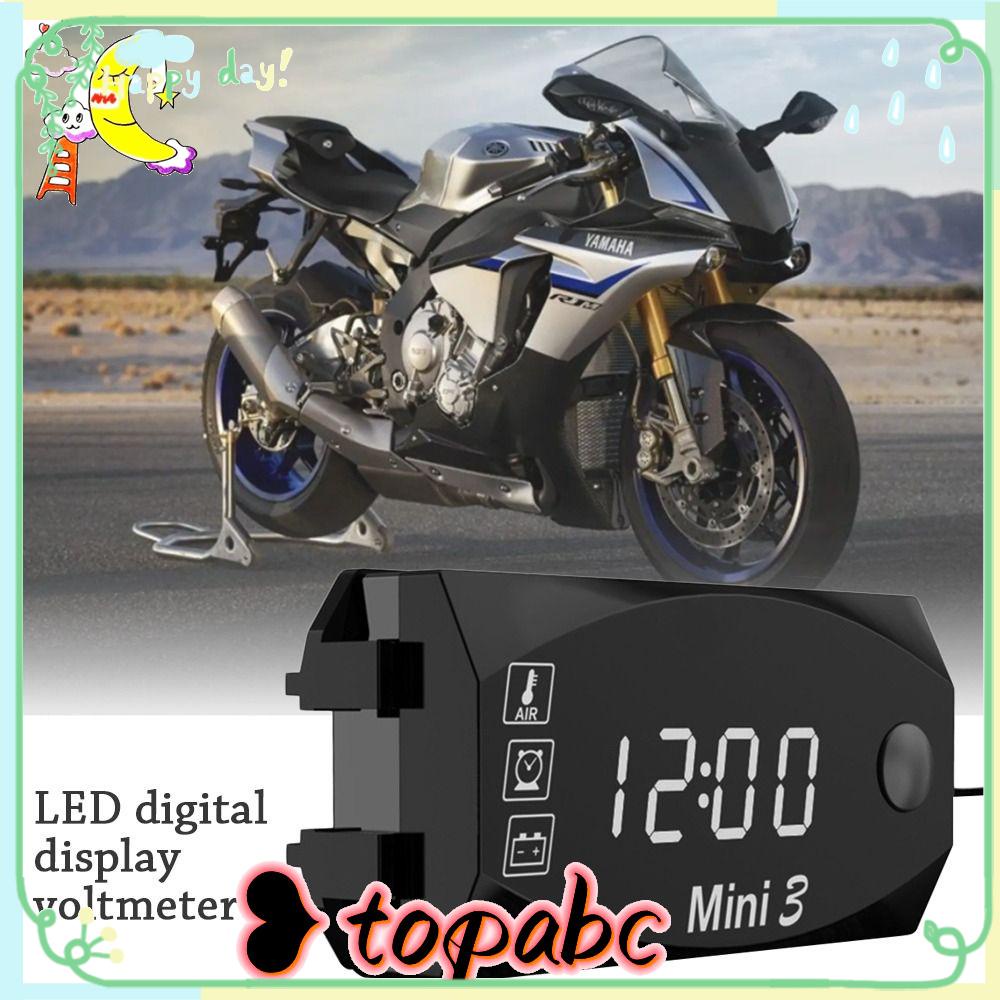 Top Jam Waktu Digital Presisi Tinggi Anti Air IP67 Untuk Motor Skuter Mobil Perahu Voltmeter