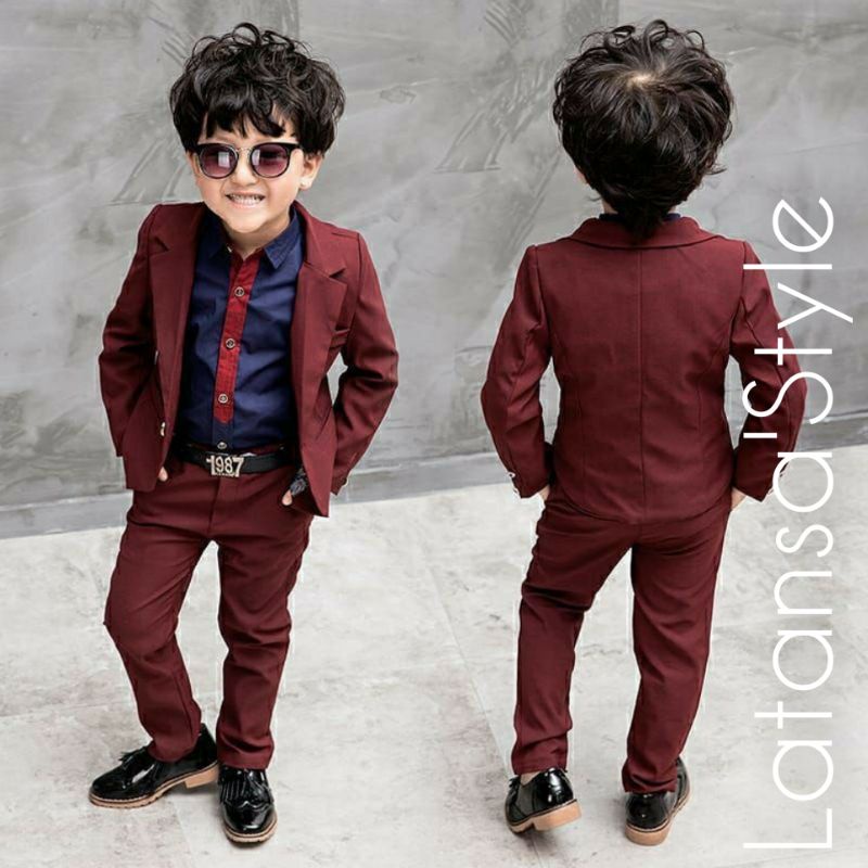Setelan Jas Tuxedo Anak 2-15tahun