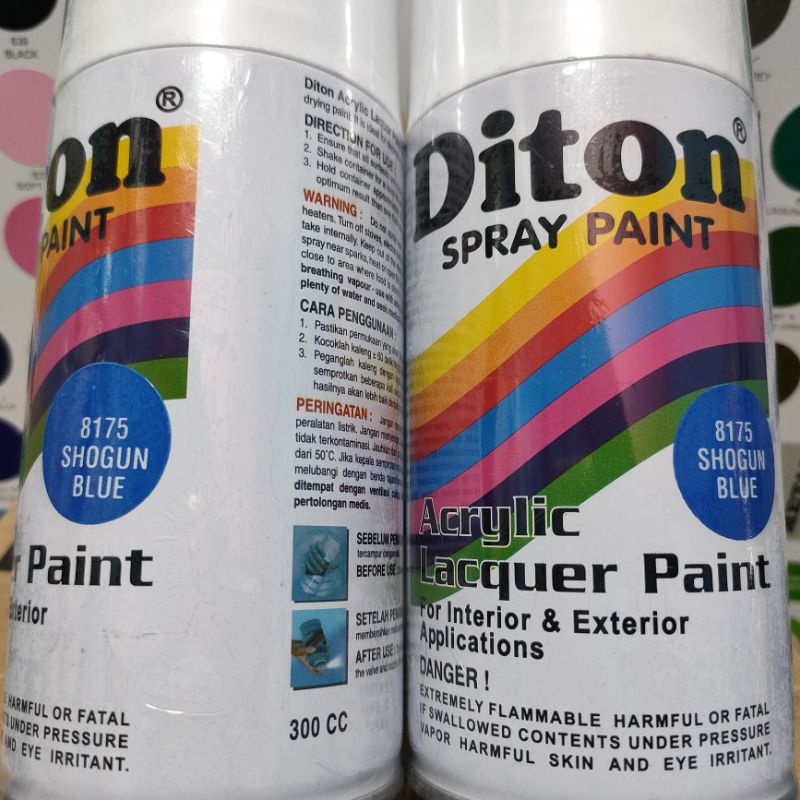 Pilok Pilox Cat Semprot Diton Shogun Blue 8175 Biru Shogun Metalic Metalik 300cc Spray Paint