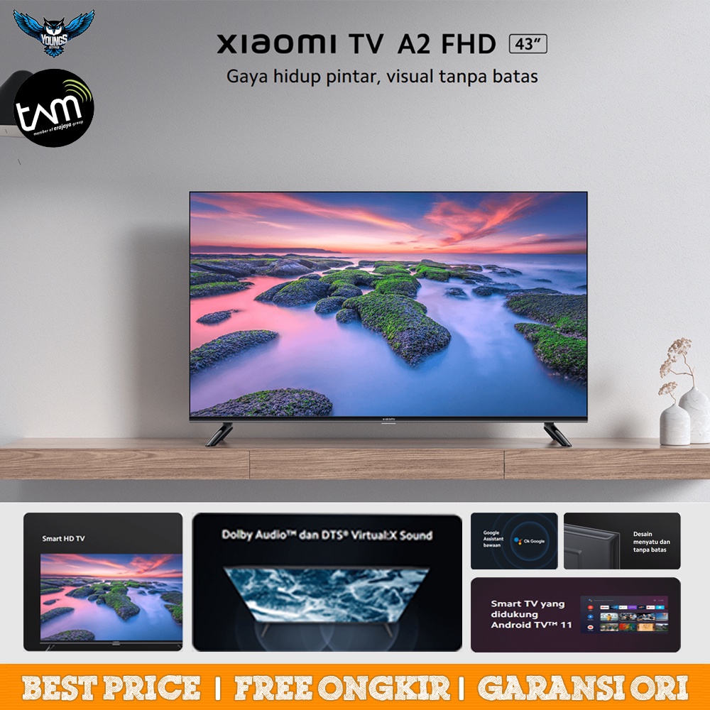 Android TV XIAOMI TV A2 43&quot; FHD L43M7-EID | Digital Smart TV Full HD