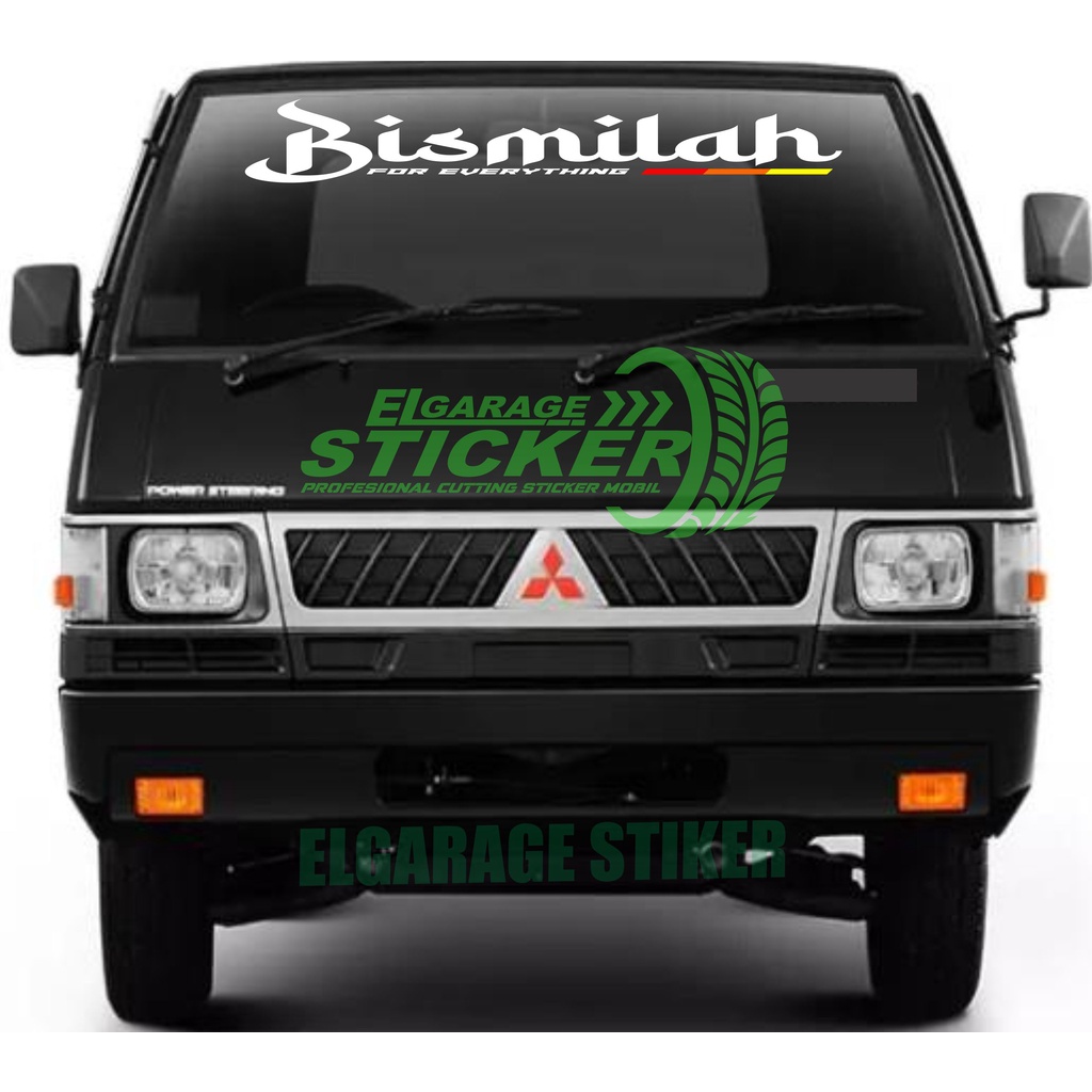 Stiker kaca mobil bismilah cutting stiker variasi kaca pick up dan truk
