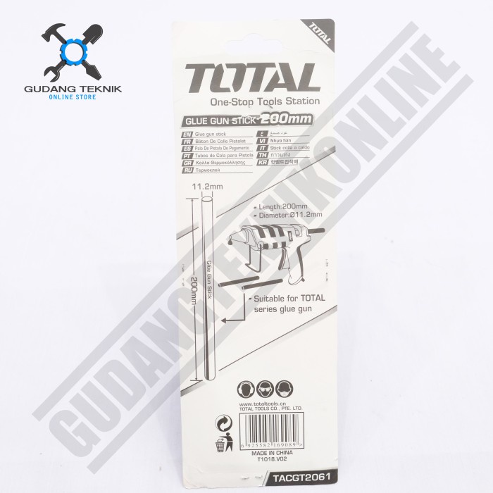 Isi Refil Lem Tembak 20cm SET isi 6pcs TACGT2061 TOTAL / Glue Gun Refill Lem Lilin Lem Tembak 6 Pcs TACGT 2061 TOTAL