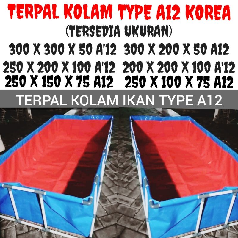 TERPAL KOLAM IKAN TYPE A12 ORIGINAL KOREA