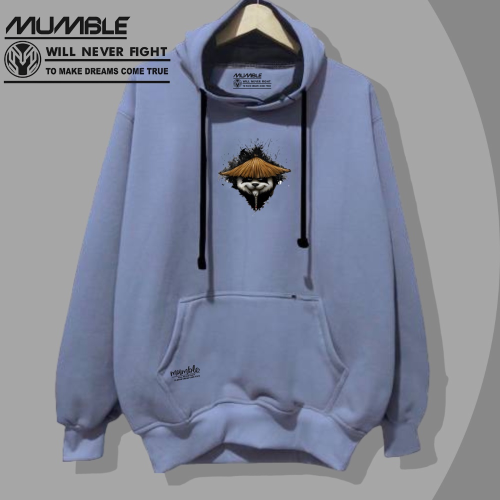 Sweater Hoddie Cowok Abu Paralon Aesthetic Local Bandung Terbaru 2023 Suiter Pria Grafity Sablon Keren Kunfu Panda