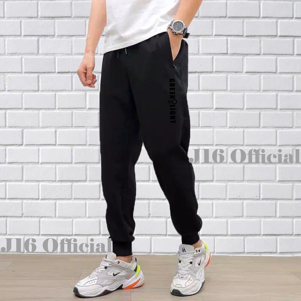 Celana Jogger PREMIUM GREENLIGHT Sweatpants Pria Wanita Training Panjang Olahraga Outdoor