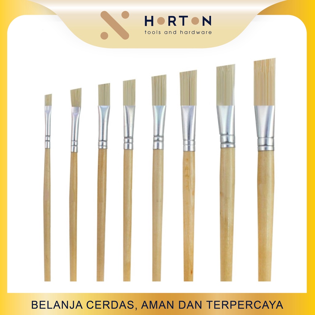 

Kuas Lukis Plat Datar / Kuas Cat Air Minyak / Paint Brush