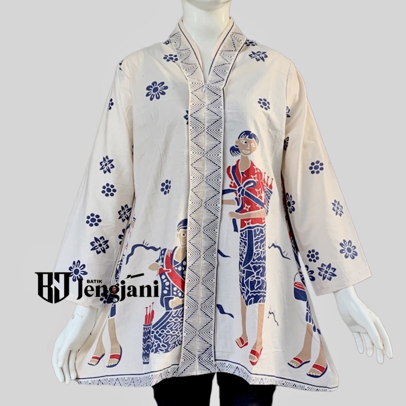 Blouse Batik Motif Jamu Gendong