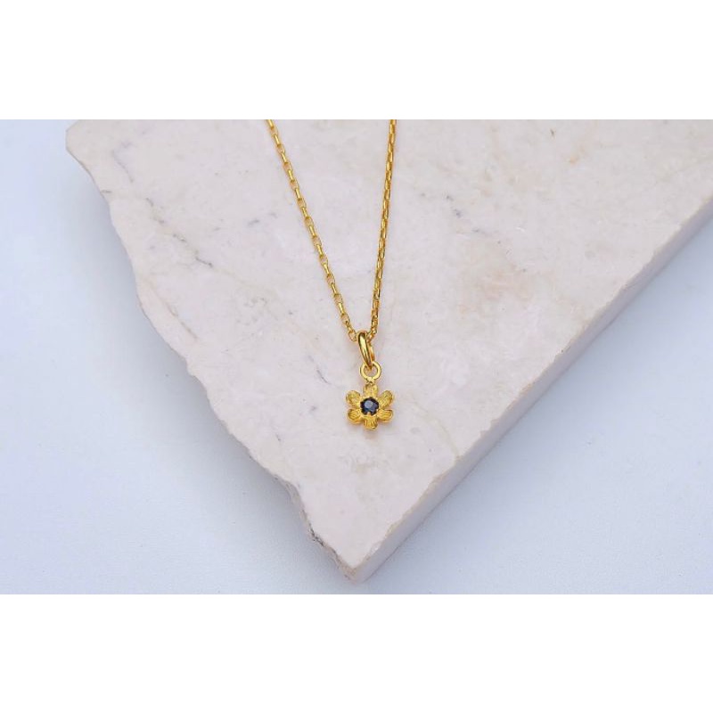 Kalung Aster Sapphire Birthstone September