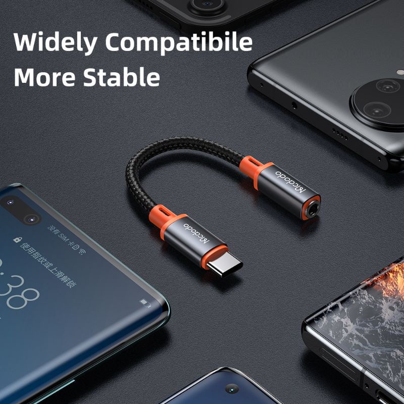 Mcdodo CA-7561 Spliter Converter headset Type-C to DC.3.5mm Adapter Audio