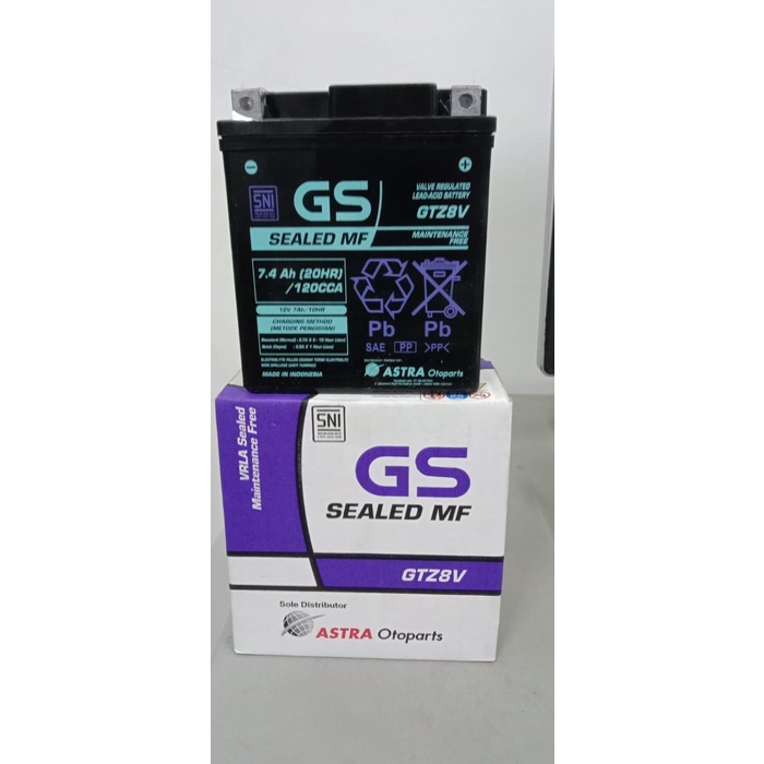 Jual Aki Motor GS ASTRA GTZ8V untuk CBR 250, KLX, R25 | Shopee Indonesia