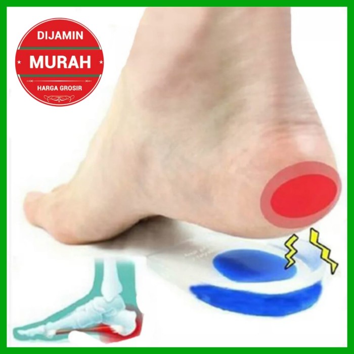 Insole Insole Tumit/ Insole Gel / Insole Silicone / Alas Kaki / Insole Impor