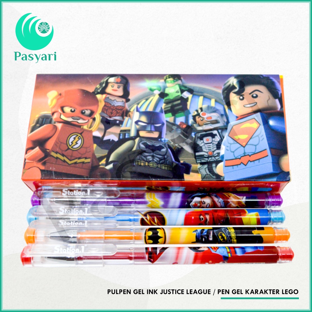

Pulpen Gel ink Justice League / pen gel karakter Lego