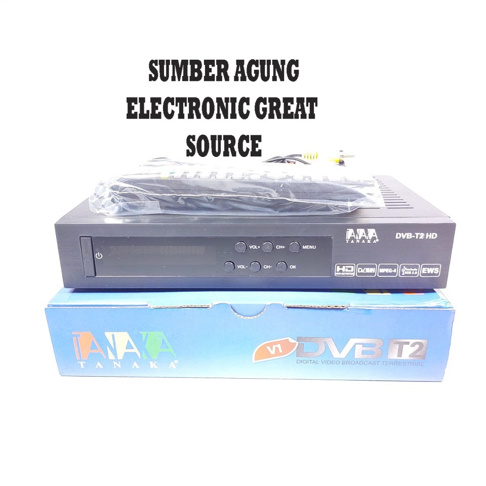 Tanaka STB Set Top Box Biru Untuk Siaran Digital Body Besar Sudah EWS