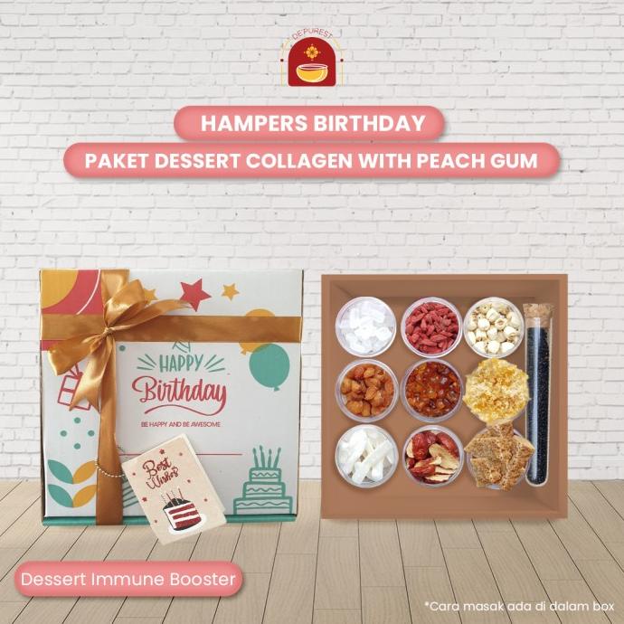 Hampers Gift Birthday Kado Hadiah Ulang Tahun Paket Peach Gum Collagen