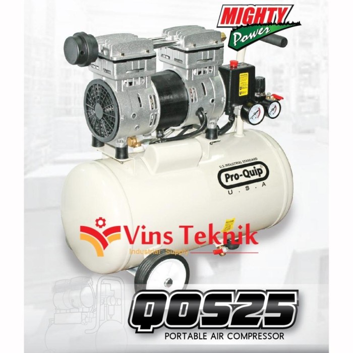 Mesin Kompresor Silent Oilless Compressor 1Hp Qos25 Proquip Qo S25
