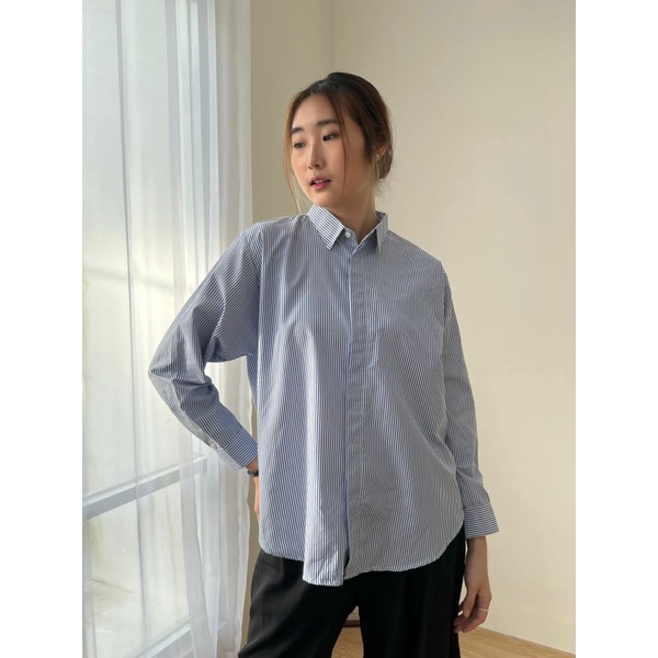 (MID YEAR SALE) Pattern Oversized Shirt | Stripes Series