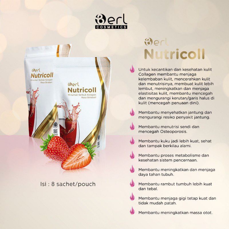 

B Erl Nutricoll 8 sachet kemasan pouch
