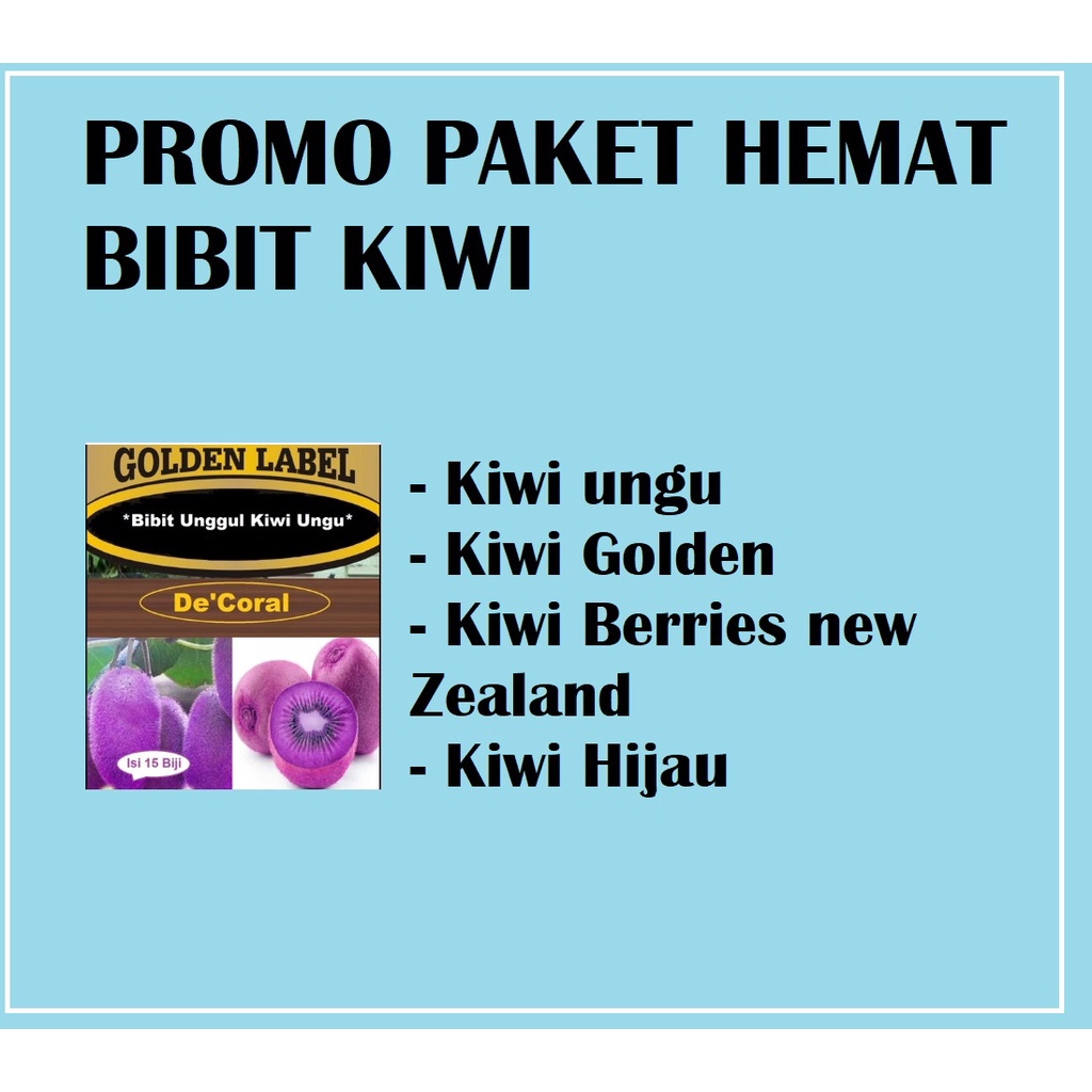 Promo Bibit kiwi Ungu, Kiwi Golden, Kiwi Berries New Zealand, Kiwi Hijau